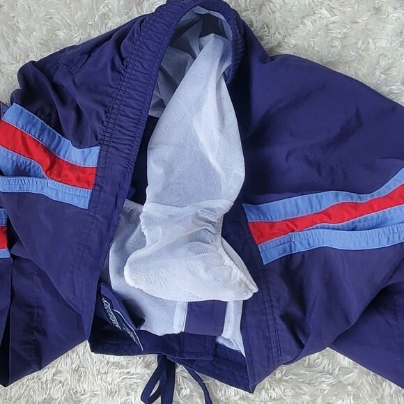 Lands End Blue Red Striped Mens Boardshorts - Picture 8 of 11